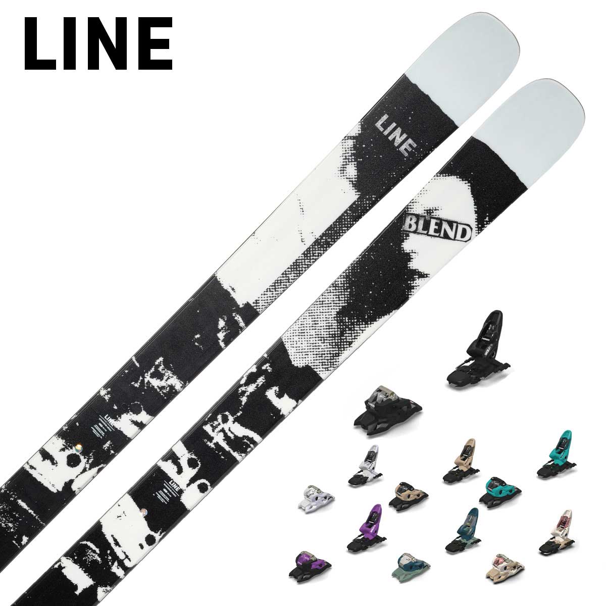 ☆送料込み　LINE BLEND 165cm　ビンディングセット 楽天市場】LINE ライン 試乗 中古 スキー板 《2025》 BLEND +