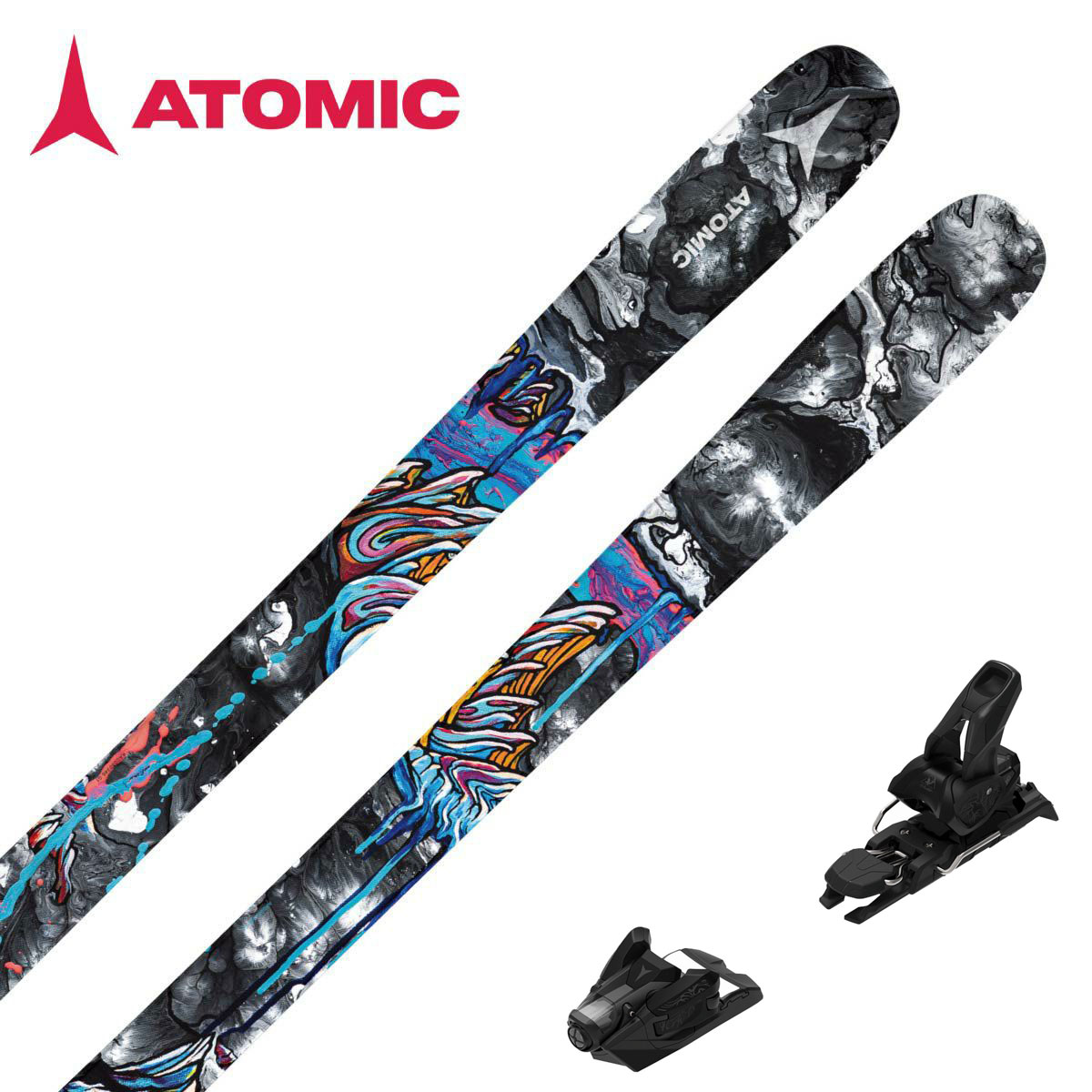 ATOMIC - ATOMIC アトミック スノーボード 140cm ビンディング付　★中古★ ATOMIC アトミック スノーボード 140cm ビンディング付 ☆中古