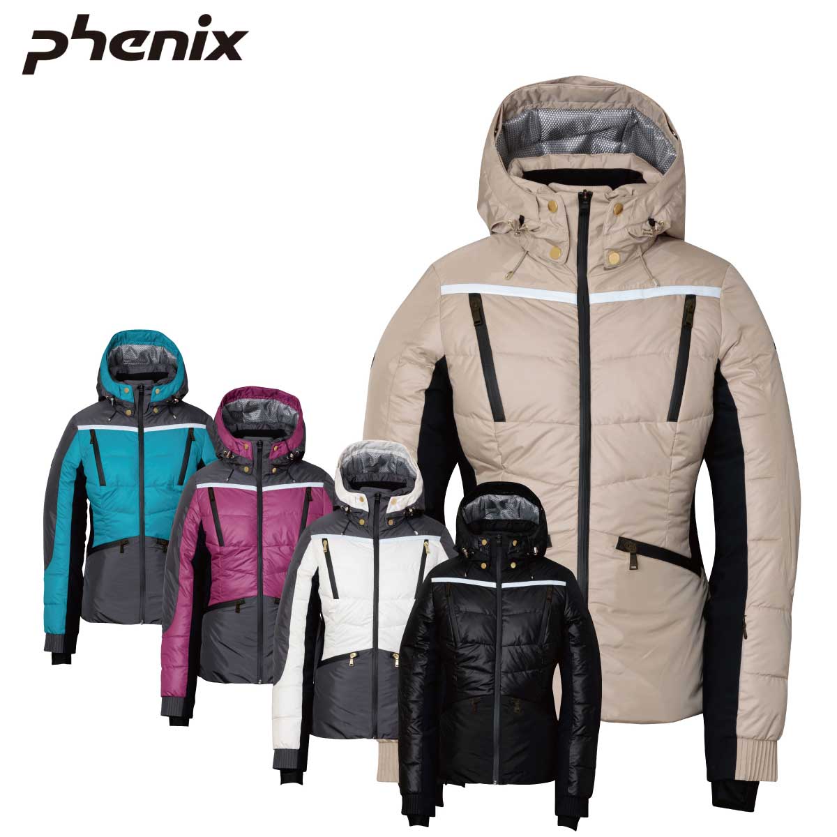 スキーの板御召しもの レディース スキーの板上衣 アリゾナ州の州都 PHENIX   ESW23OT54 / 5D-Moonlight Jacket