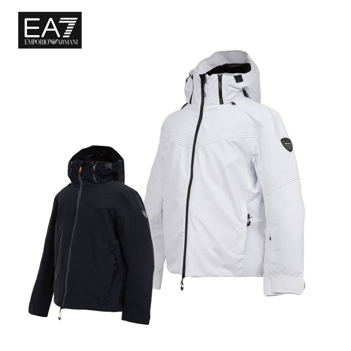 スキーの板御召しもの メンズ スキーの板上衣 EA7 イーエーセブン ＜2025＞SKI M CORTINA EMBOSSED TORAY JKT / 6DPG13 【MUJI】【チャック付き添い人】
