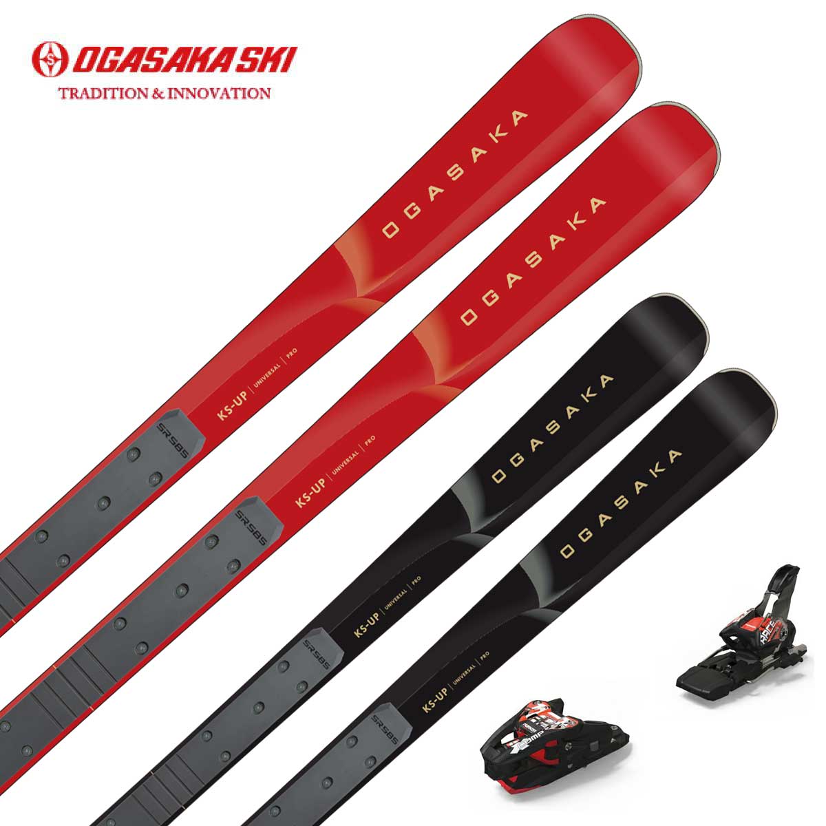 OGASAKA JUNIOR スキー 120cm オガサカ（OGASAKA）（キッズ）ジュニア キッズ スキー板セット