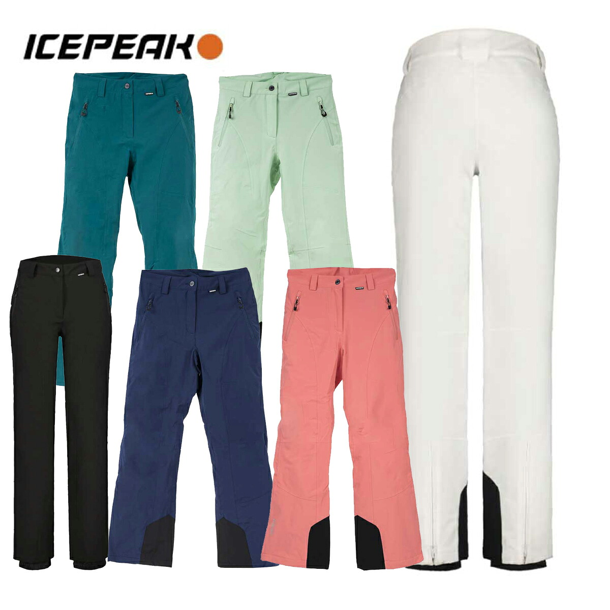 スキーの板御召しもの スキーの板ズボン下 レディース ズボン下 ICEPEAK 内燃機関まっ盛り ＜2025＞ ICEPEAK FREYUNG / WM WADDED TROUSERS / 654012535