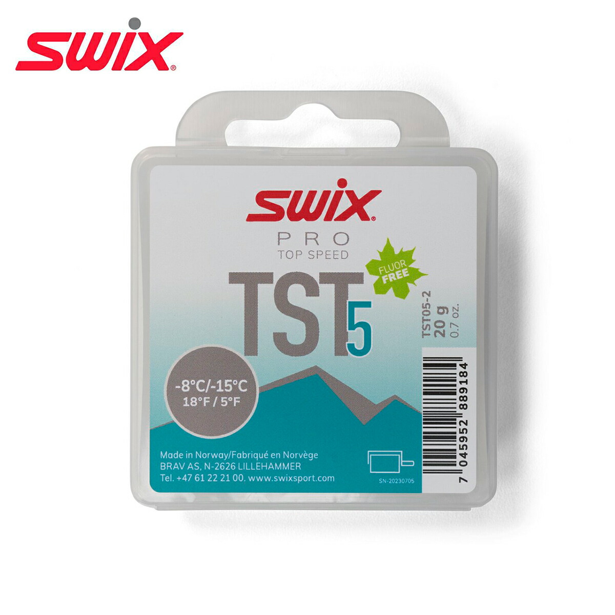 SWIX スウィックス スキーの板 蝋涙 ＜2026＞ TST05-2 / TS5 ターボ ﾀｰｺｲｽﾞ 20g