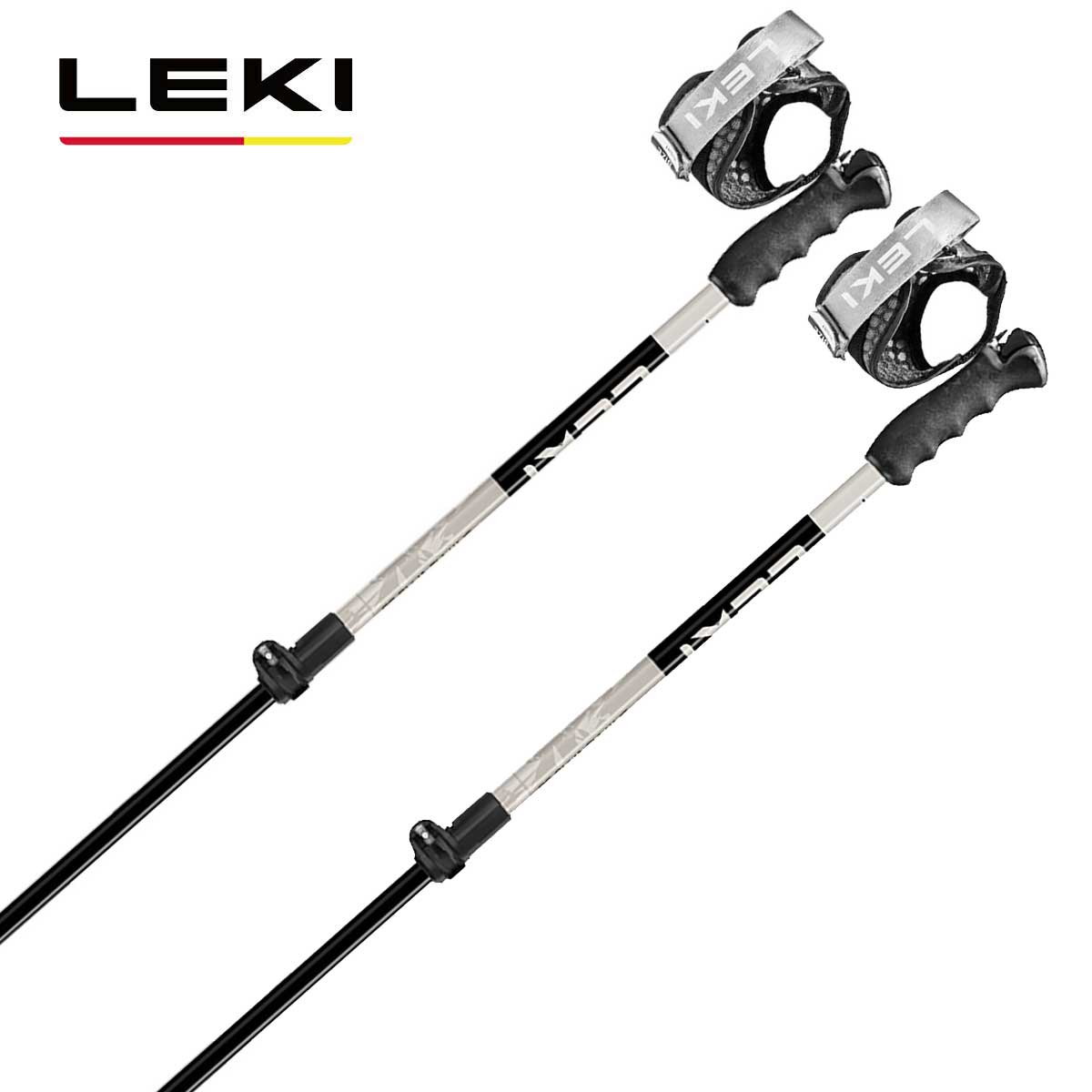 LEKI レキ スキーポール ストック メンズ レディース<2026>Detect S Vario / 655 67981【伸縮式】|スキー用品通販 スノーファミリー