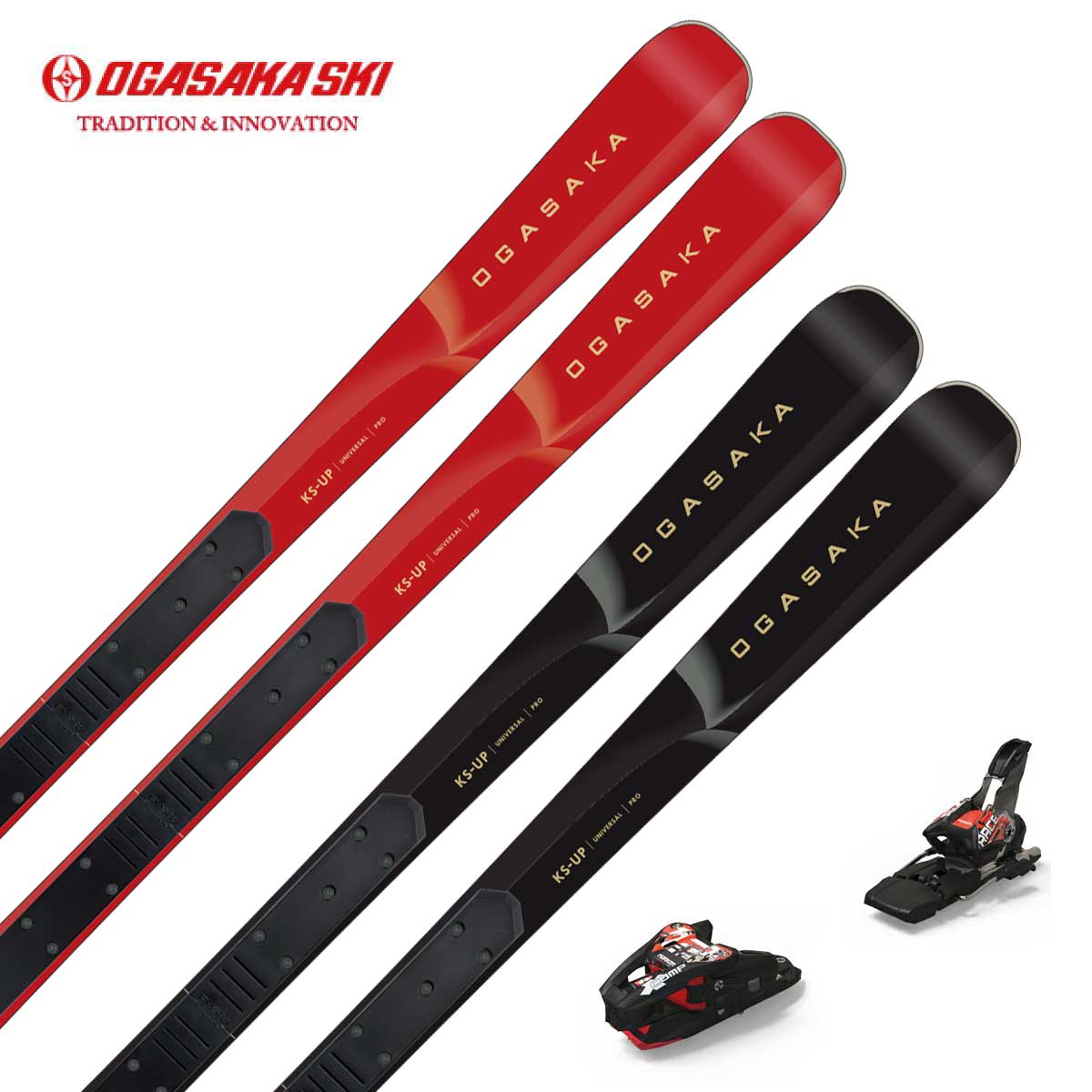 楽天市場】OGASAKA オガサカ スキー板 KS-XX/RD + FM585 【板+プレート