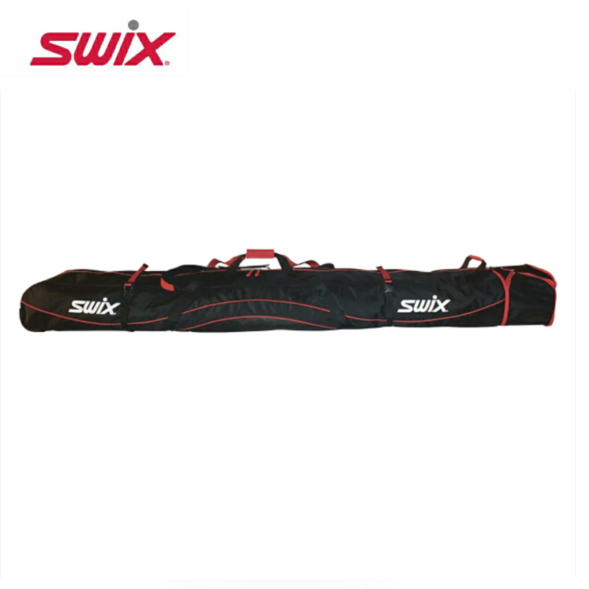 SWIX スウィックス バック・ケース / 2台用コマ有 ＜2026＞ﾀﾞﾌﾞﾙｽｷｰﾊﾞｯｸ ｳｨｰﾙ付き【SW27】