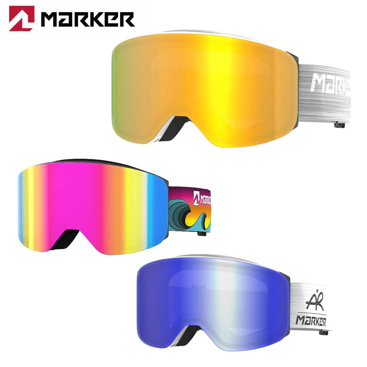 MARKER スカッドロン　マグネットプラス 楽天市場】MARKER マーカー スキーゴーグル メンズ レディース＜2026