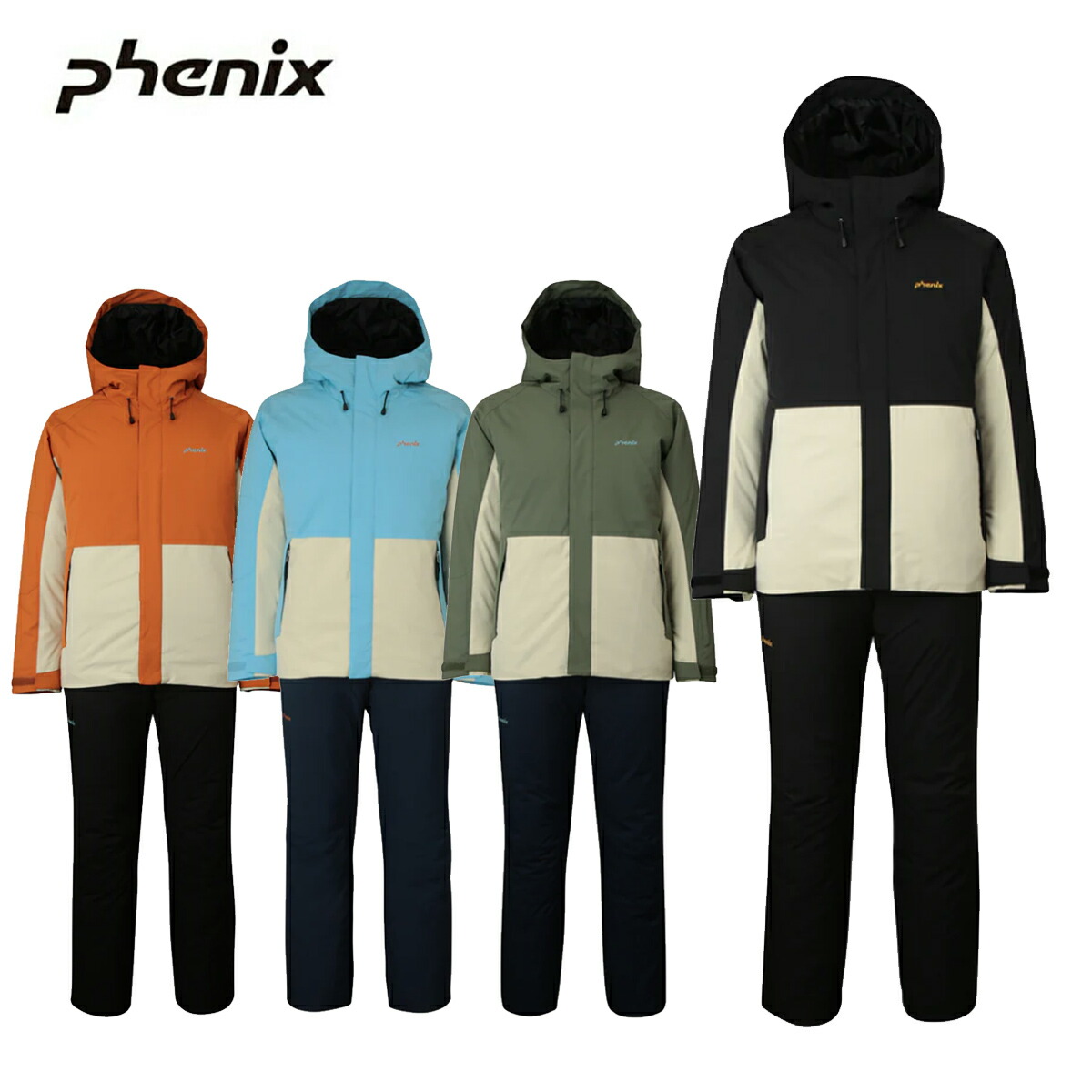 PHENIX アリゾナ州の州都 スキーの板御召しもの メンズ＜2026＞PSM252P40 / Bi-colored Two-piece【上下書き割り 成年者用】