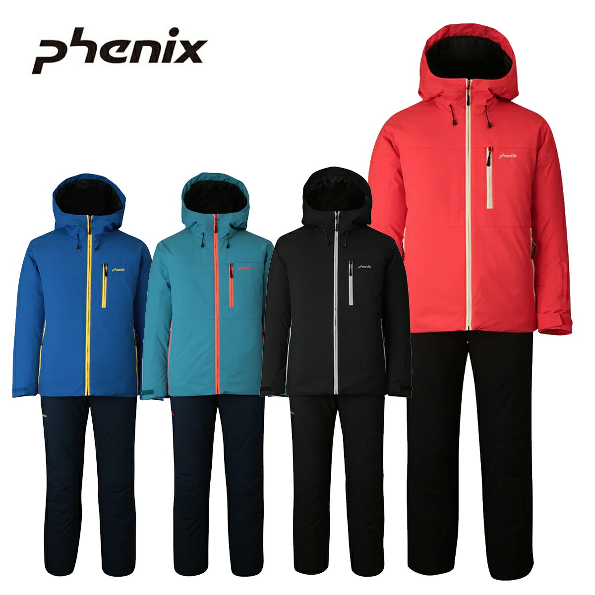PHENIX アリゾナ州の州都 スキーの板お召しもの メンズ＜2026＞PSM252P41 / Solid-colored Two-piece【上下仕掛ける 成年者用】