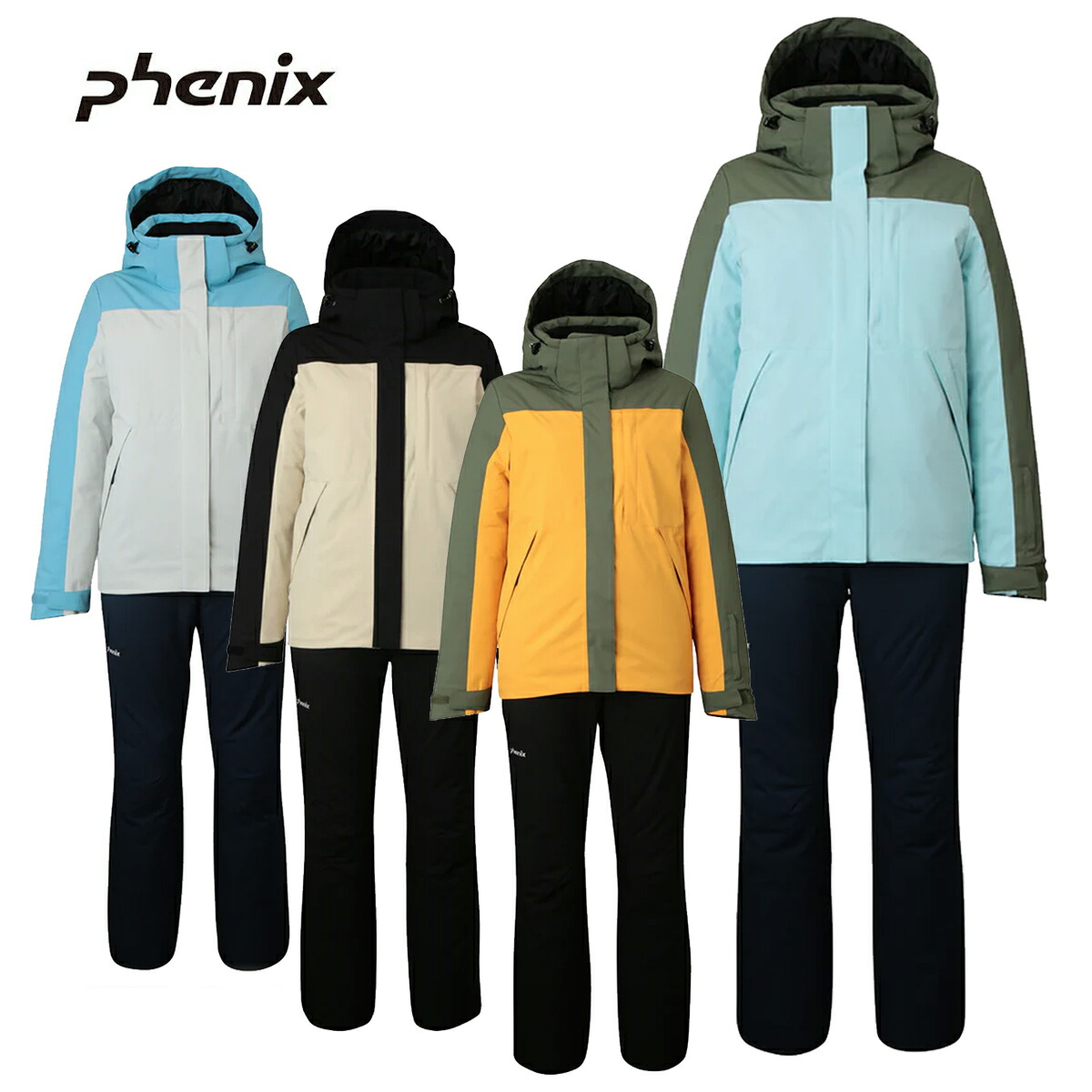 PHENIX アリゾナ州の州都 スキーの板御召しもの レディース＜2026＞PSW252P71 /Horizontal Two-piece【上下書き割り 成年者用】