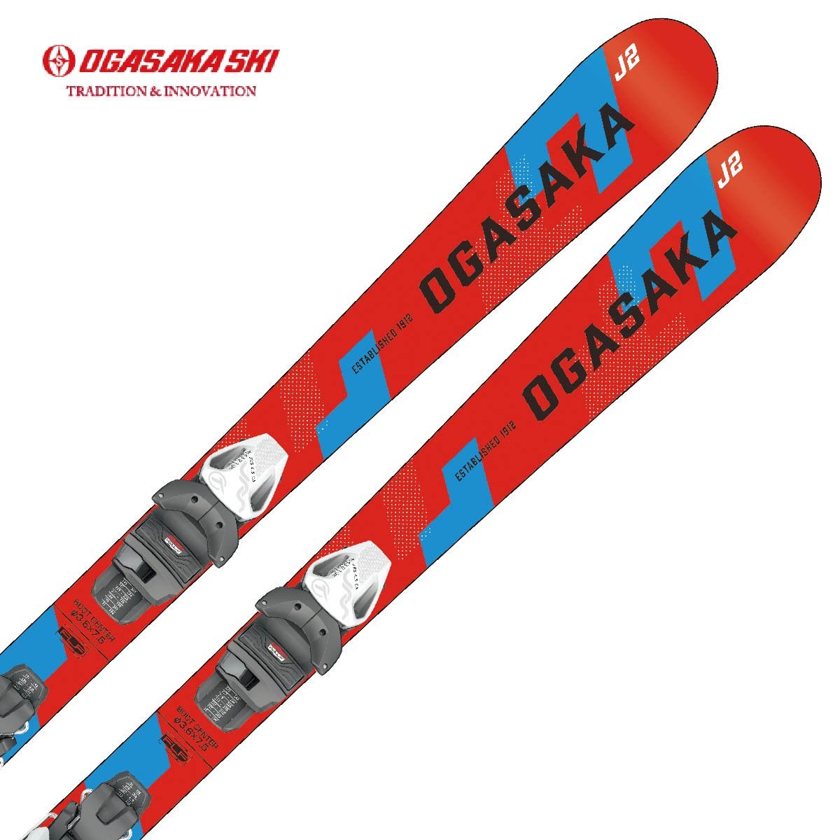 OGASAKA オガサカ スキー板 キッズ ジュニア ＜2027＞ JUNIOR 〔ジュニア〕J-2 + JRS 4.5GW ビンディングセット 取付無料 グリップウォーク対応 ｜スキー用品通販　スノーファミリー 29,315円