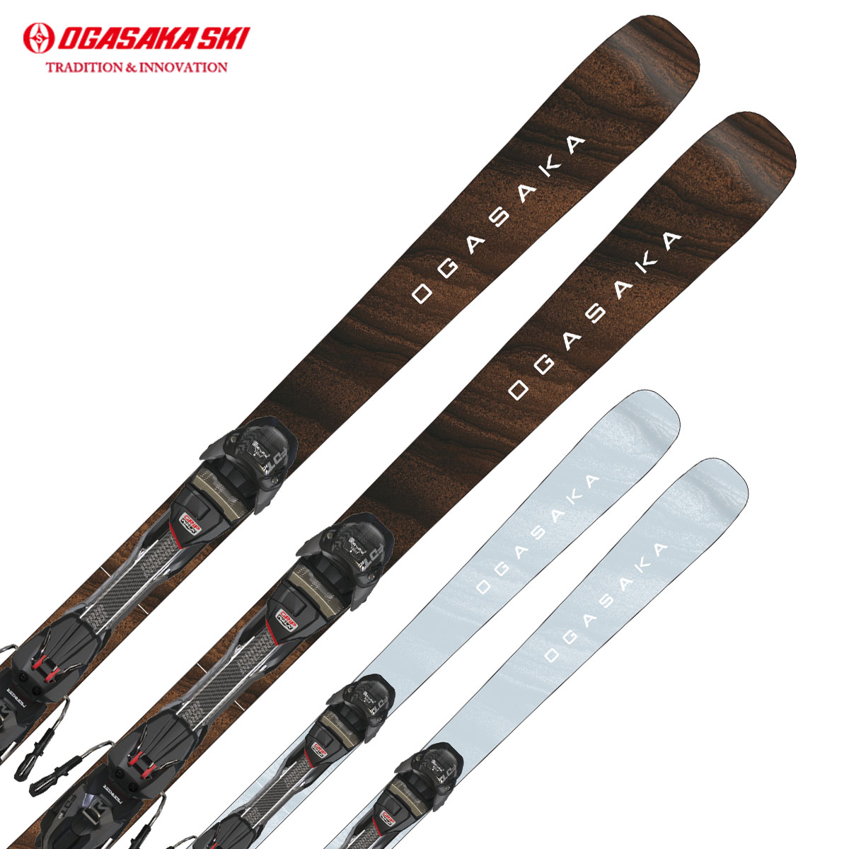OGASAKA オガサカ スキー板 メンズ レディース<2027>UNITY〔ユニティ〕 U-PH BR/WT + FDT TP 10 BK×ANビンディング セット 取付無料|スキー用品通販 スノーファミリー
