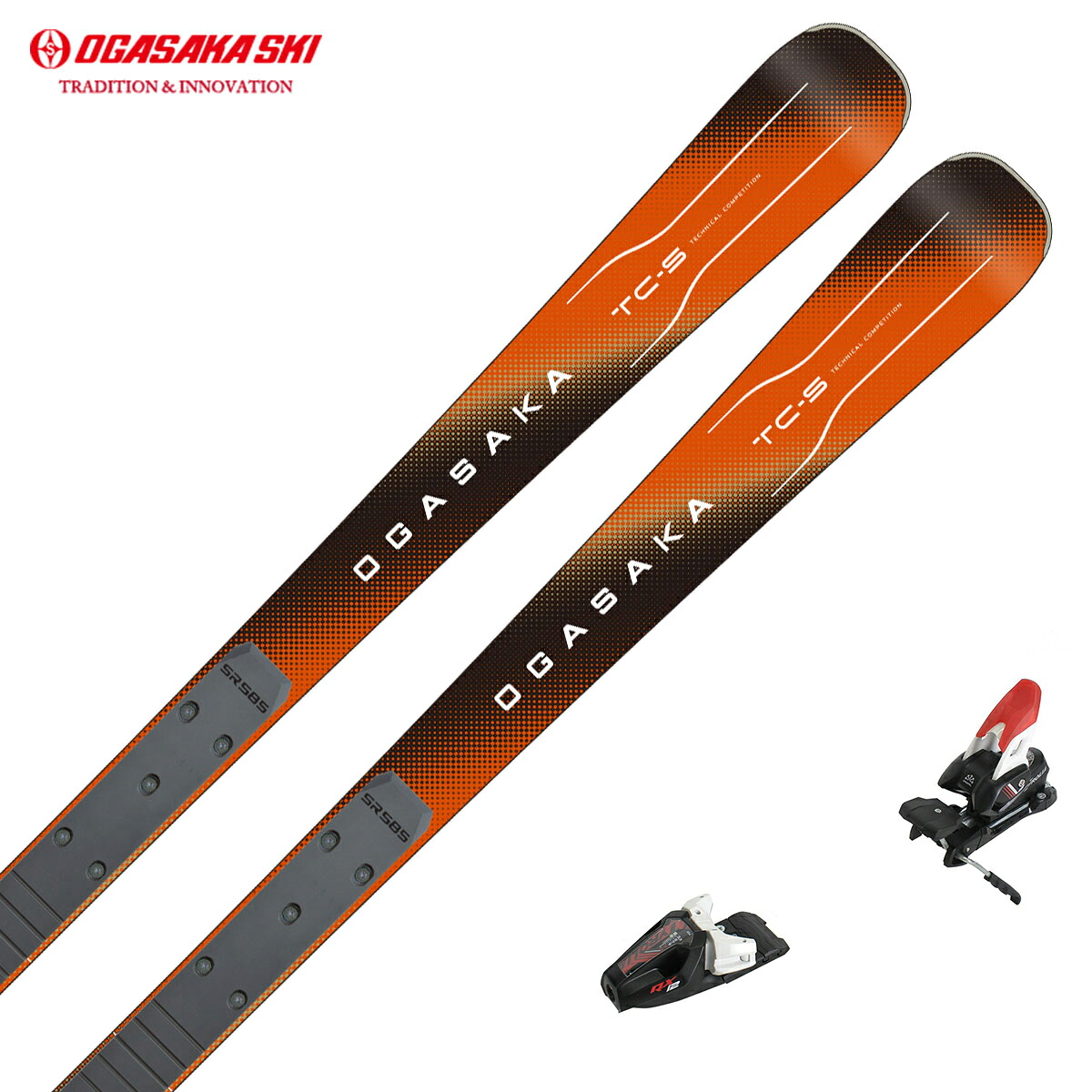 OGASAKA オガサカ スキーの板板 メンズ レディース＜2026＞TC-S + SR585 + チロリア RX 12 GW ビンディング 書き割り 滑りだし無料