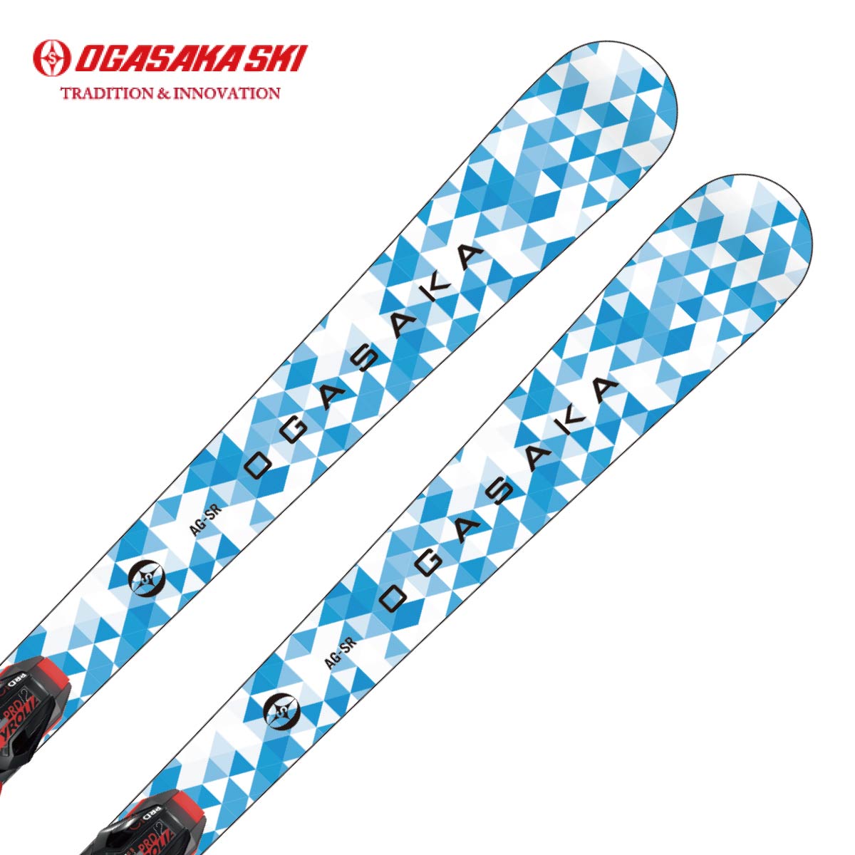 OGASAKA オガサカ スキー板 メンズ レディース＜2026＞ AG-SR/B + Multiflex Pro Base/RD + PRD12 GW ビンディング セット 取付無料