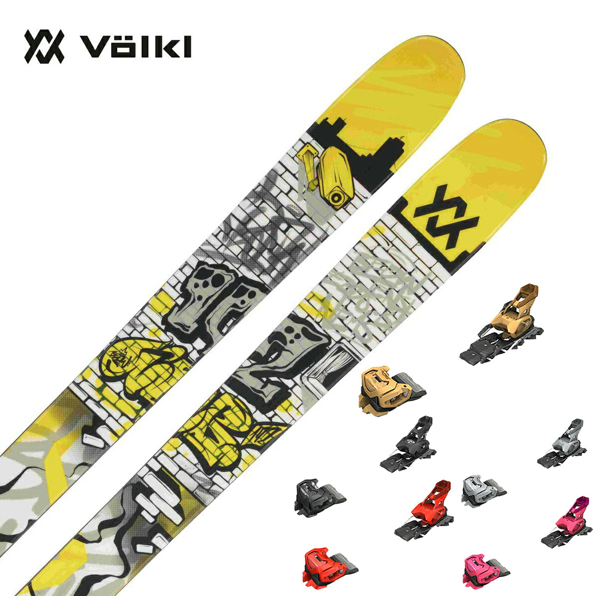 VOLKL フォルクル スキー板 メンズ レディース 2025 REVOLT 96 [V2410153] + チロリア ATTACK 14 GW ビンディング セット 取付無料