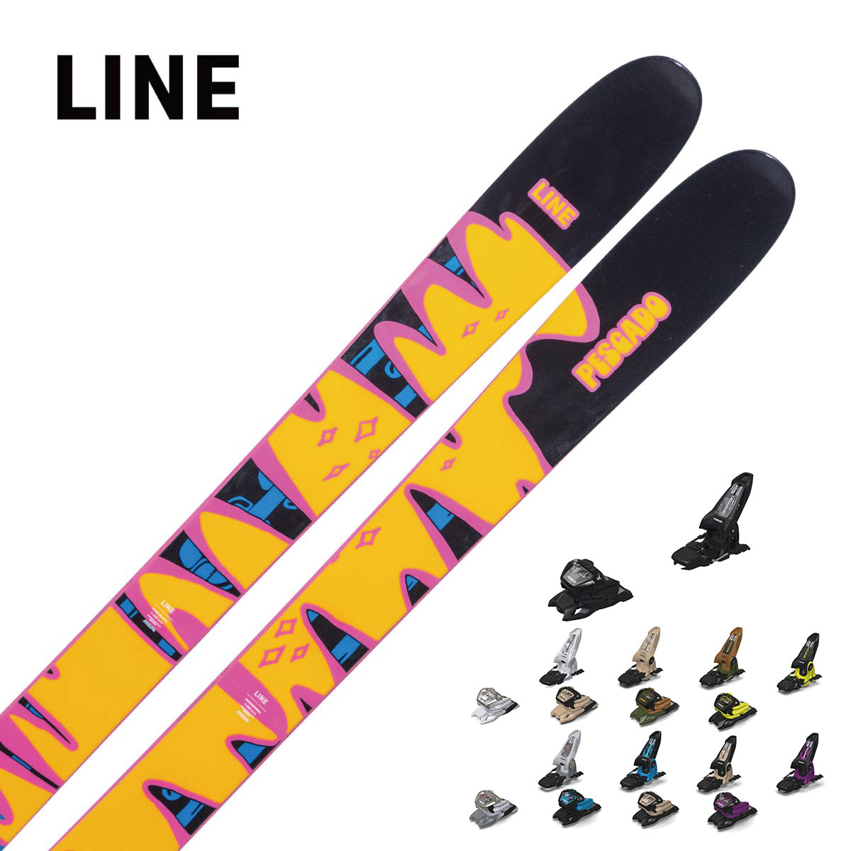 LINE ライン スキー板 メンズ レディース＜2026＞PESCADO [LN250910001] + マーカー GRIFFON 13 ビンディング セット 取付無料