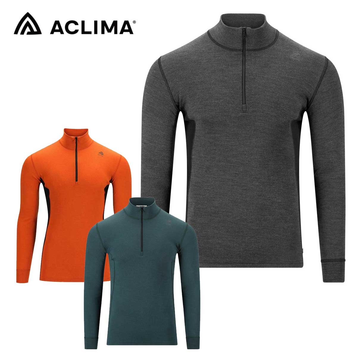 ACLIMA アクリマ アンダーシャツ メンズ＜2026＞101736 / WarmWool mockneck Ms
