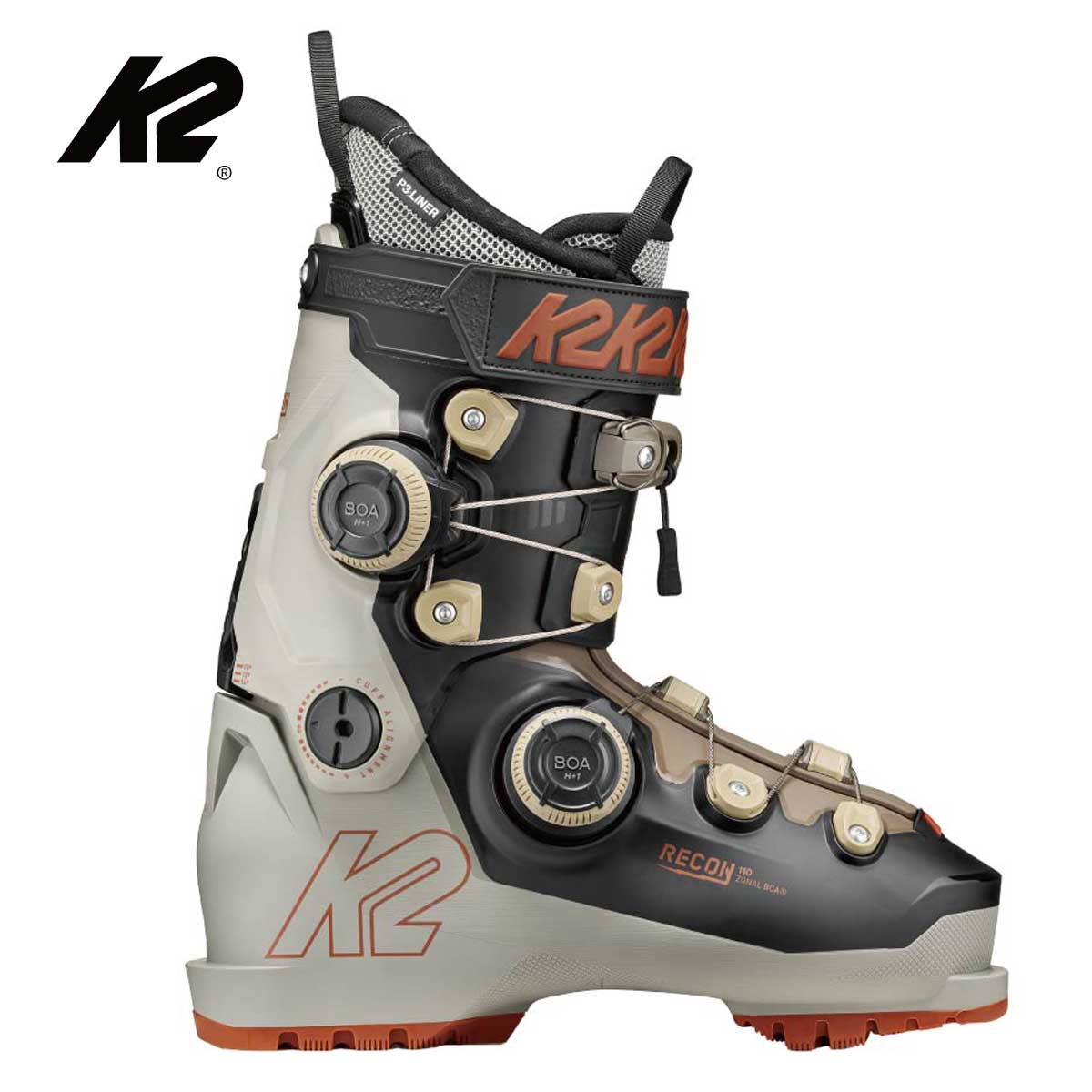 K2 ケーツー スキーブーツ メンズ レディース＜2027＞RECON 110 ZONAL BOA / リーコン 110 ゾーナル ボア / KS261922 【boa搭載】【グリップウォーク】｜スキー用品通販　スノーファミリー