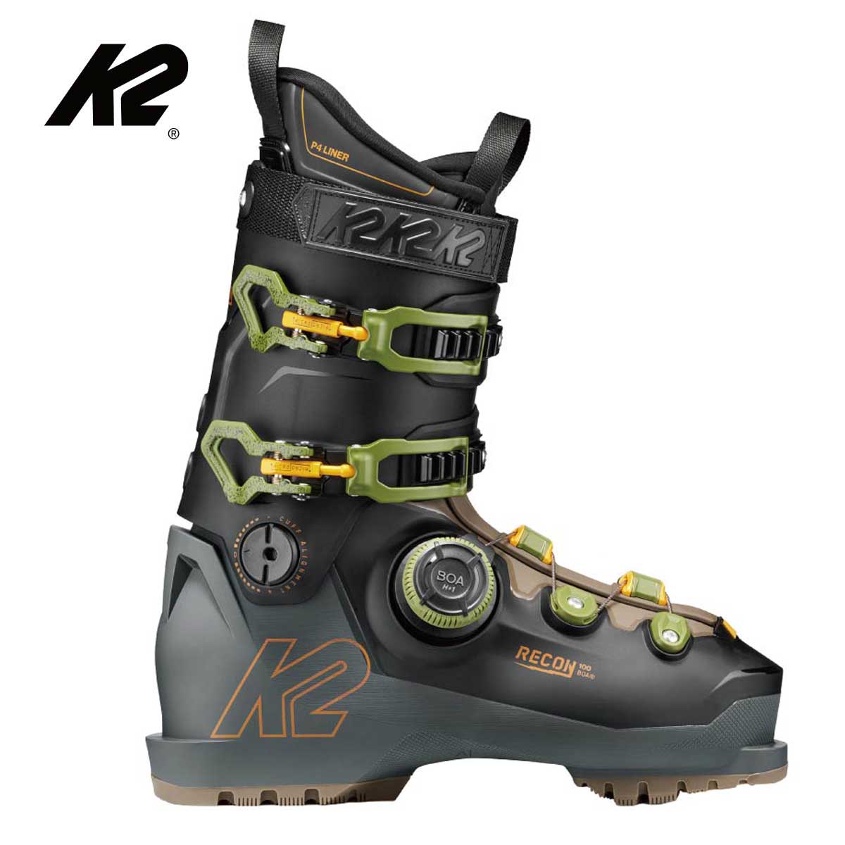 【早期取っておく】K2 ケーツー スキーの板ブーツ メンズ レディース＜2027＞RECON 100 BOA / リーコン 100 ボア / KS261926 【boa積み上げる】【グリップウォーク】