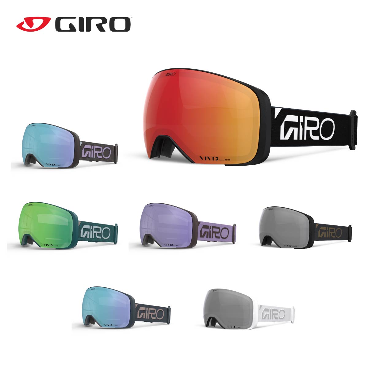 【早期取って置く】GIRO ジロ スキーゴーグル メンズ レディース＜2027＞Comp/ コンプ【ASIAN FIT】【鏡鑑】【スペア部品水晶体付】【捉え所のない容れもの付】