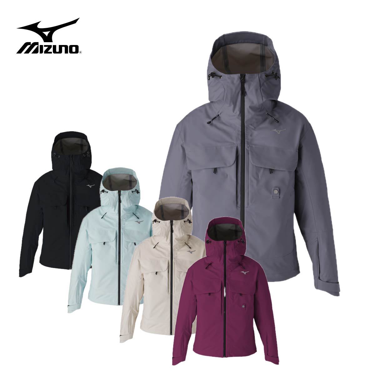 【早期取って置く】MIZUNO ミズノ スキーの板御召しもの 上衣 メンズ レディース＜2027＞Z2MED310 / UNFUSSY SKI SHELL PARKA/ アンファジースキーシェルパーカー