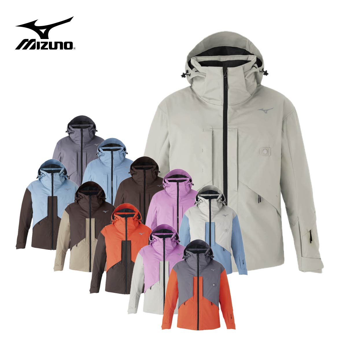 【早期取っておく】MIZUNO ミズノ スキーの板お召しもの 上衣 メンズ レディース＜2027＞Z2MED321 / DEMO MODEL SKI PARKA / デモモデルスキーパーカー