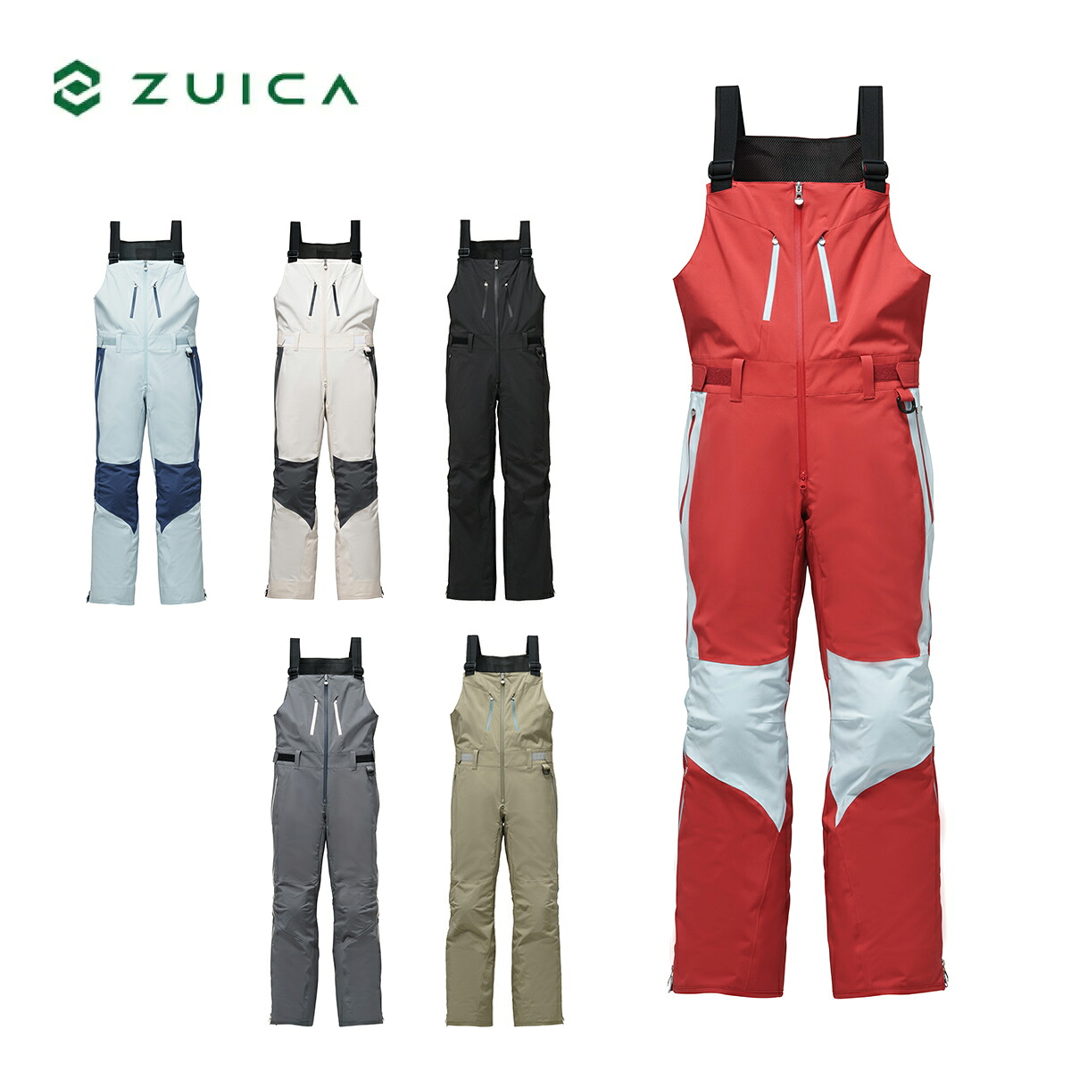【早期取っておく】ZUICA ズイカ スキーの板御召しもの ズボン下 メンズ＜2027＞ ZAM26OB11 / CubeLine Bib Pants / 正六面体伝達ルート ビブ ズボン下