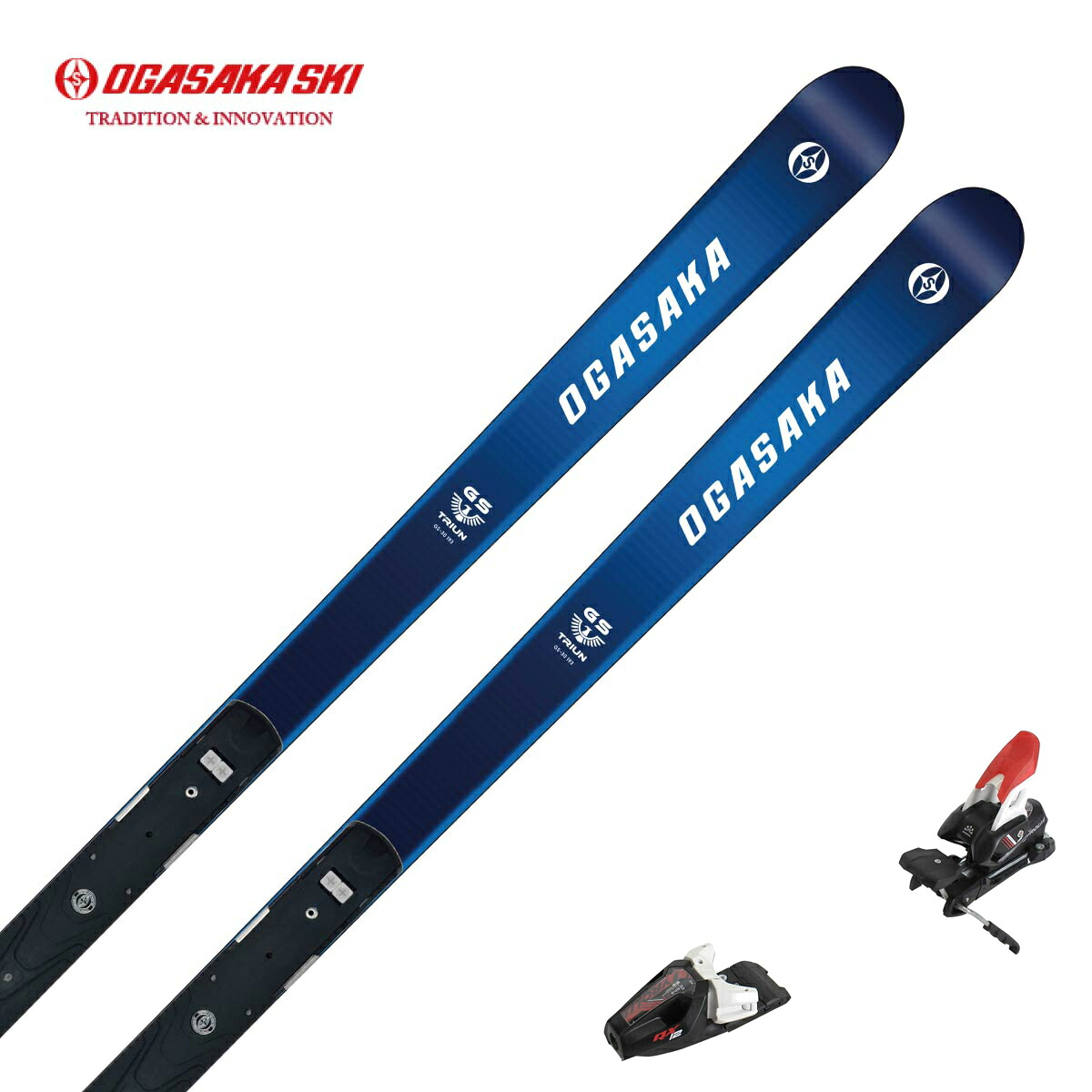 OGASAKA オガサカ スキー板 メンズ レディース＜2027＞TRIUN GS-30 ＋ SRED ＋ ＜26＞RX 12 GW BR.85[D] ビンディング セット 取付無料【FIS対応】【グリップウォーク対応】｜スキー用品通販　スノーファミリー
