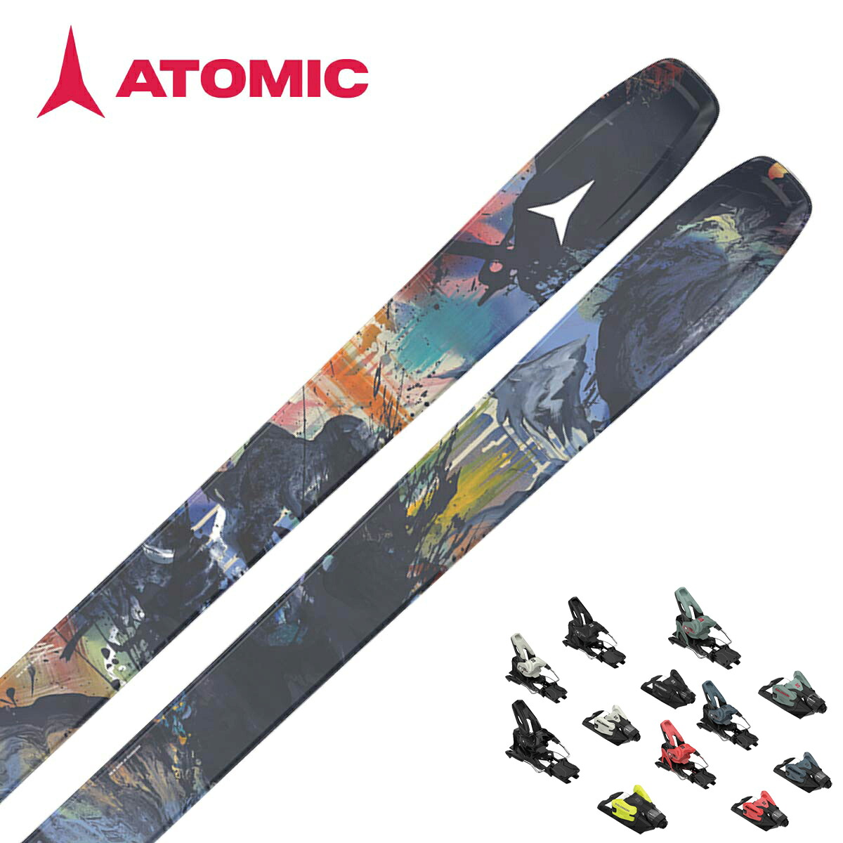 ATOMIC アトミック スキー板 メンズ レディース ＜2027＞BENT 100 / AA0030952 + ＜27＞SALOMON STRIVE 14 GW ビンディング セット 取付無料 【グリップウォーク対応】｜スキー用品通販　スノーファミリー