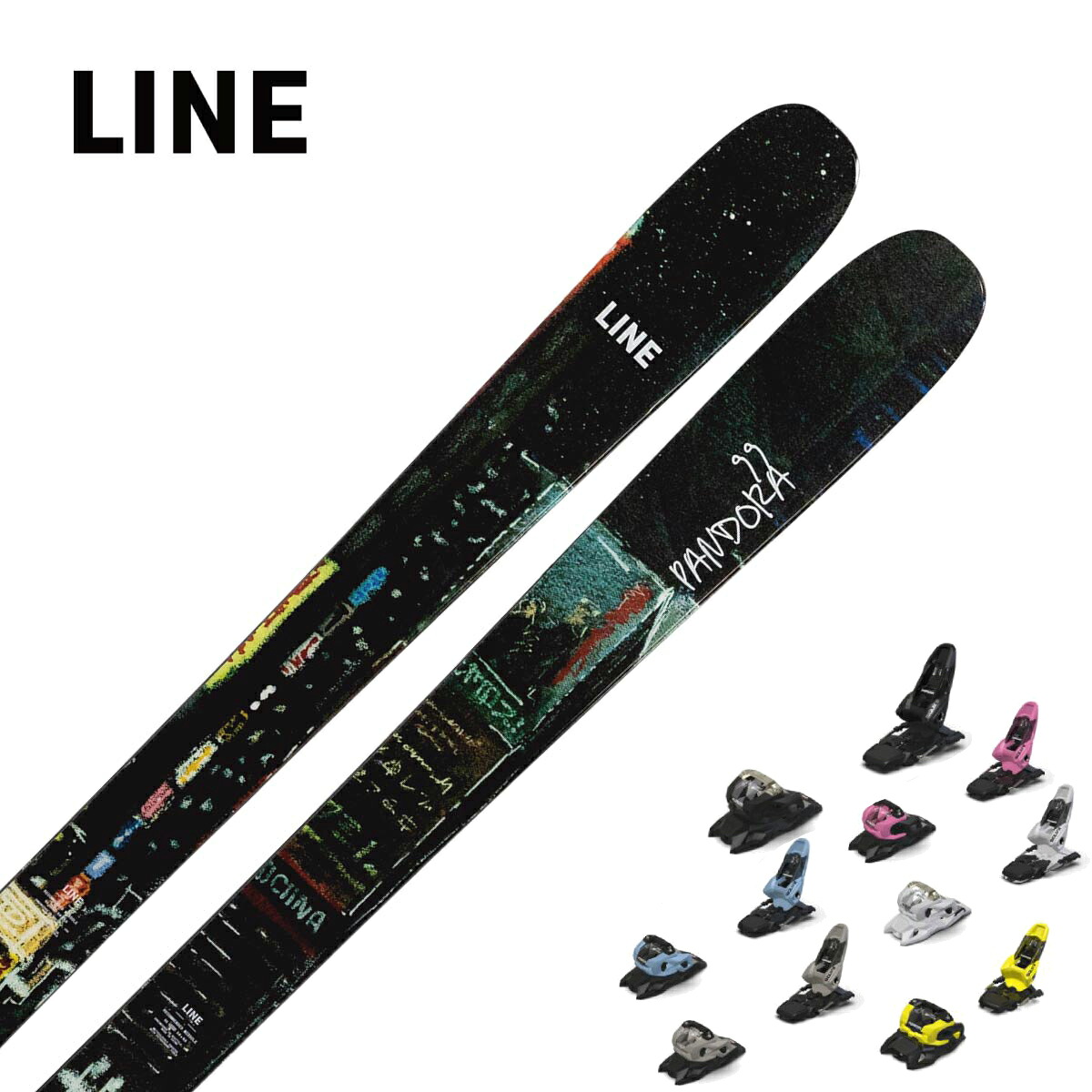 LINE ライン スキー板 メンズ レディース<2027>PANDORA 99 / LN26176400 + <27>SQUIRE 11 ビンディング セット 取付無料|スキー用品通販 スノーファミリー