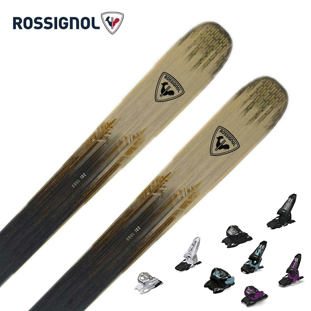ROSSIGNOL ロシニョール スキー板 メンズ レディース＜2027＞SOUL 102 / [RAPMR03] + ＜26＞GRIFFON 13 GW ビンディング セット 取付無料【グリップウォーク対応】｜スキー用品通販　スノーファミリー