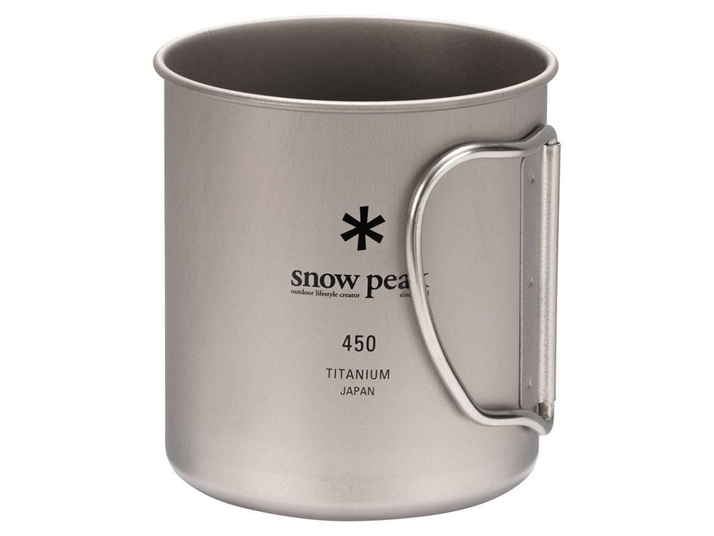 【スノーピーク 公式】【永久保証付】snowpeak チタンシングルマグ 450 MG-143 450ml コップ マグカップ 食器 温冷 チタン 製 折りたたみ ハンドル キャンプ アウトドア バーベキュー