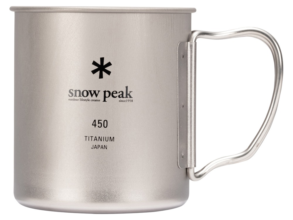 【スノーピーク 公式】【永久保証付】snowpeak チタンシングルマグ 450 MG-143 450ml コップ マグカップ 食器 温冷 チタン 製 折りたたみ ハンドル キャンプ アウトドア バーベキュー