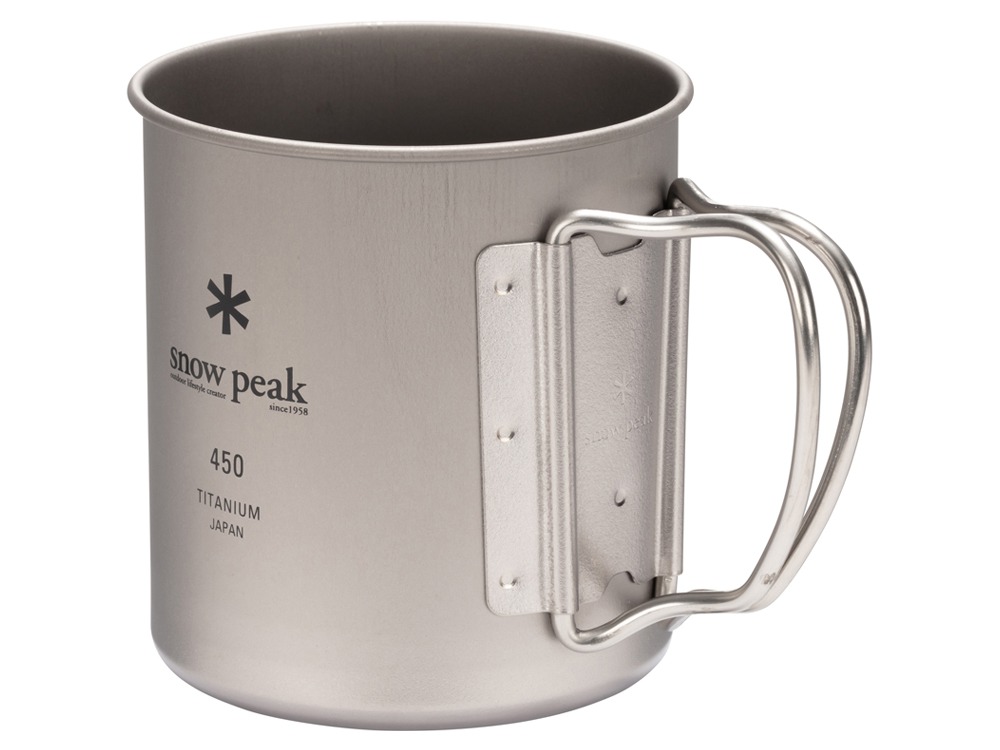 【スノーピーク 公式】【永久保証付】snowpeak チタンシングルマグ 450 MG-143 450ml コップ マグカップ 食器 温冷 チタン 製 折りたたみ ハンドル キャンプ アウトドア バーベキュー