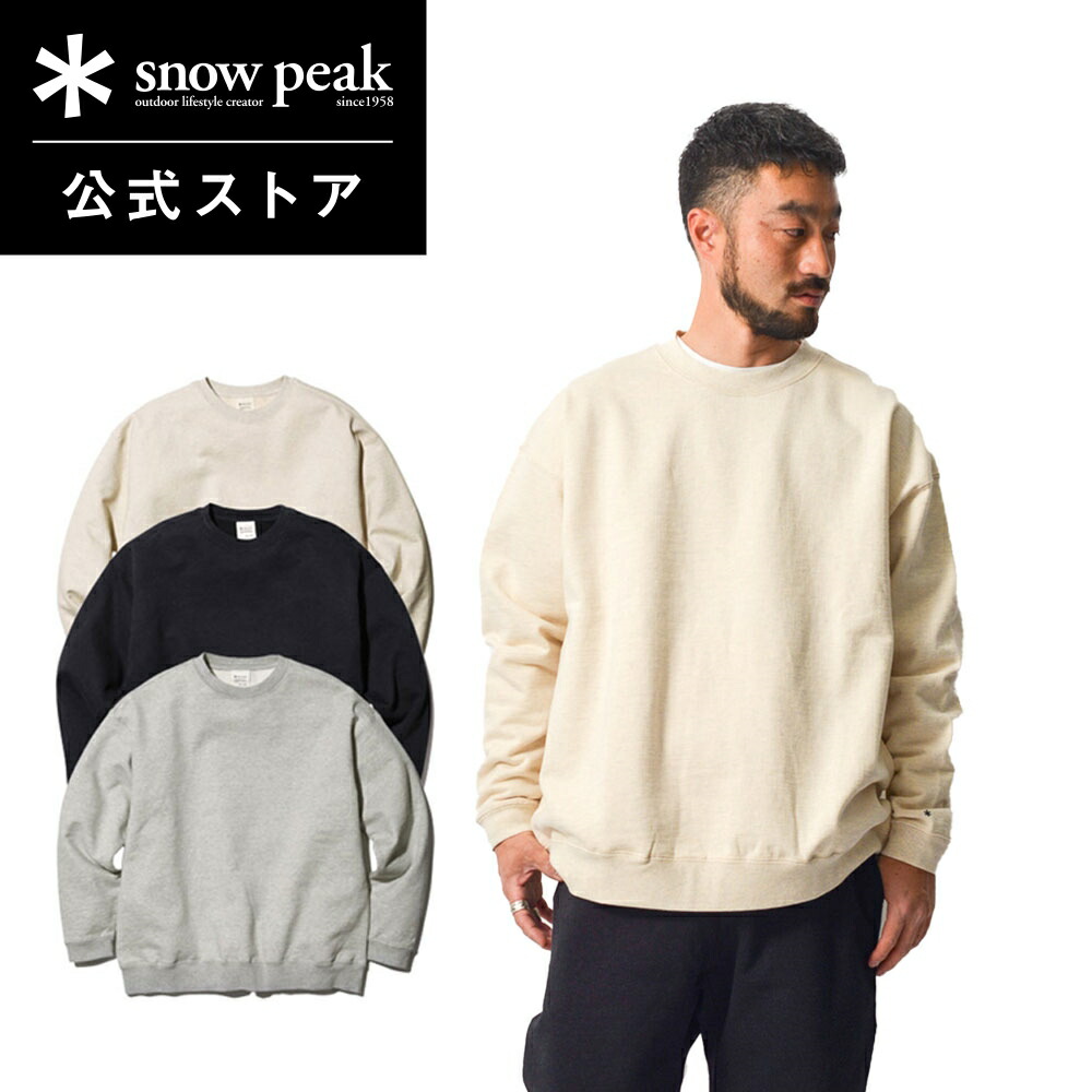 【スノーピーク 公式】snowpeak Recycled Cotton Sweat Crewneck SW-22SU401R スウェット パーカー クルーネック メンズ レディース 旅行 登山 バーベキュー キャンプ アウトドア ファッション アパレル｜Snow Peak 公式