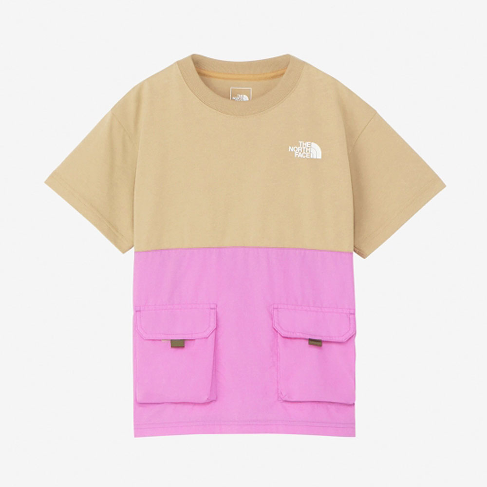 【メール便OK】THE NORTH FACE(ザ・ノース・フェイス) キッズ ジュニア 半袖 Tシャツ ポケット 外遊び キャンプ アドベンチャー はっ水 NTJ32433