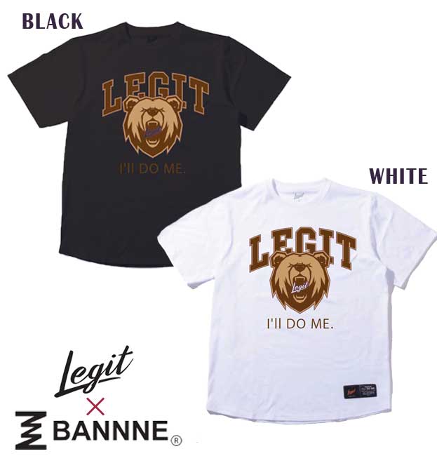 【メール便OK】レジット LEGIT BANNNE コラボ 半袖Tシャツ バスケットボール トップス プラクティスウェア LE-TW-02