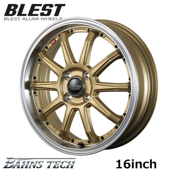 送料込・まとめ買い BLEST/ブレスト BAHNS TECH S10-DP 16インチ 6.0J