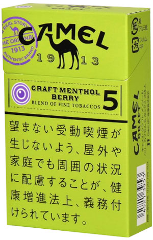 10packs Camel Craft Menthol Berry Capsules 5 Box　キャメル・クラフト・メンソール・ベリーカプセル・5・ボックス　海外販売用商品,　 international delivery available