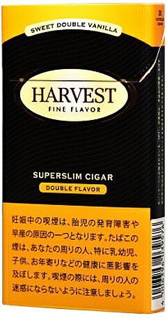 200 sticks Harvest Super Slim Double Vanilla　ハーベスト・スーパースリム・ダブルバニラ　海外販売用商品