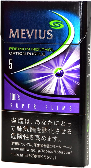 楽天市場 10packs Mevius Premium Menthol Option Purple 5 100s Slim 海外販売専用商品 International Delivery Available 堀 商事