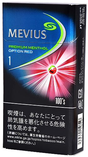 楽天市場 10packs Mevius Premium Menthol Option Red 1 100s 海外販売専用商品 International Delivery Available 堀 商事