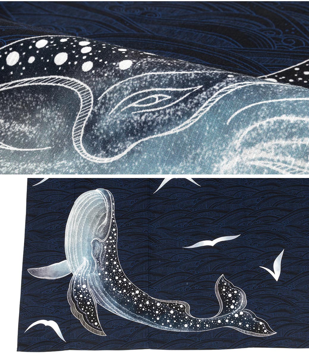 最前線の クジラ 波 10 18 26 全品クーポン最大1000円off レディース浴衣 鯨 M あす楽対応 送料無料 仕立て上がり 女性用 花火大会 夏祭り 個性的 珍しい 綿 絵羽柄 浴衣 Indonesiadevelopmentforum Com