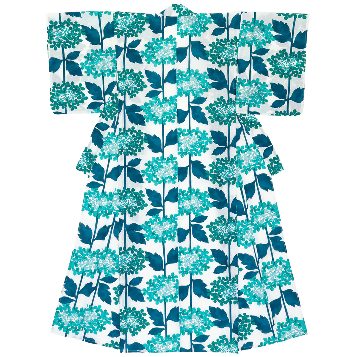 在庫有 5 9 16 クーポンで最大1000円off 浴衣 レディース 緑 グリーン 白 ホワイト 紫陽花 あじさい 花 フラワー モダン 綿 絽 変わり織り 夏祭り 花火大会 女性用 仕立て上がり あす楽対応 海外最新 Macomberproductions Com