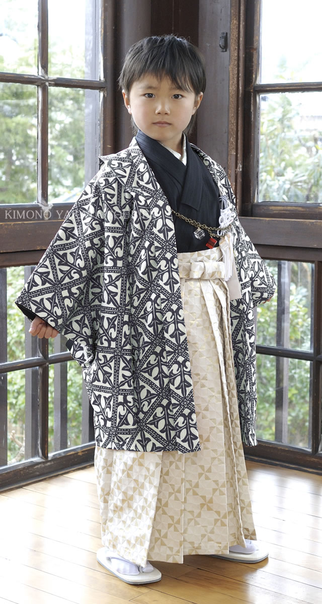 七五三 着物 男の子 着物セット 五歳 ブランド 五歳 販売 正絹（絹100 