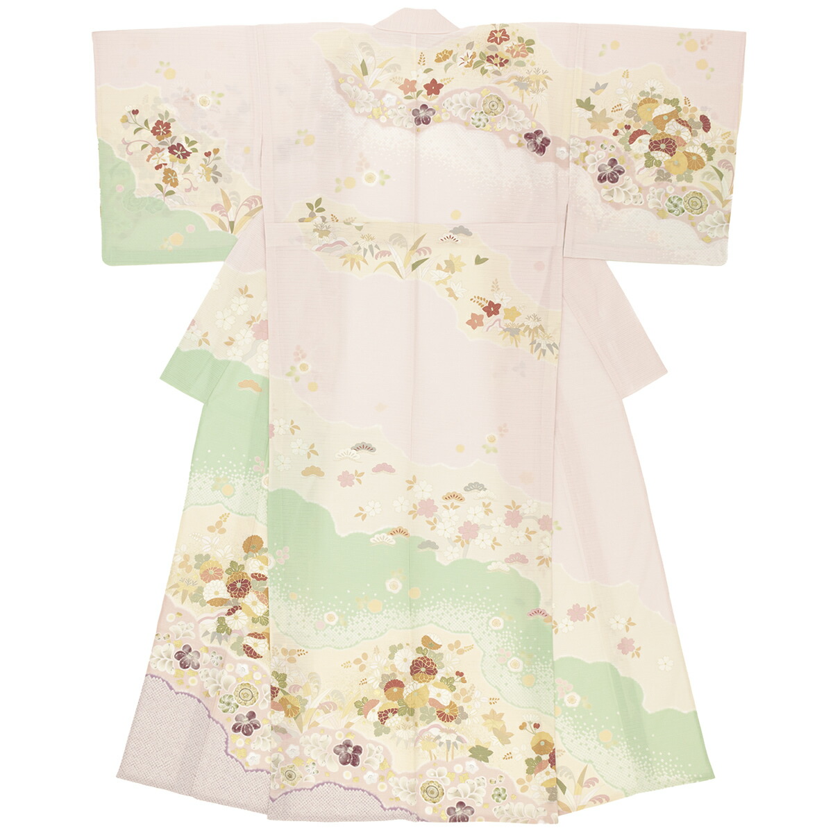 訪問着 ブランド JAPAN STYLE（ジャパンスタイル） 薄桃色 ベビーピンク カラフル 桜 雲取り 雪輪 菊 鹿の子 ぼかし 礼装 フォーマル 仕立て上がり 楽天市場】【20%OFF◎Fashion THE SALE】訪問着 ブランド JAPAN STYLE