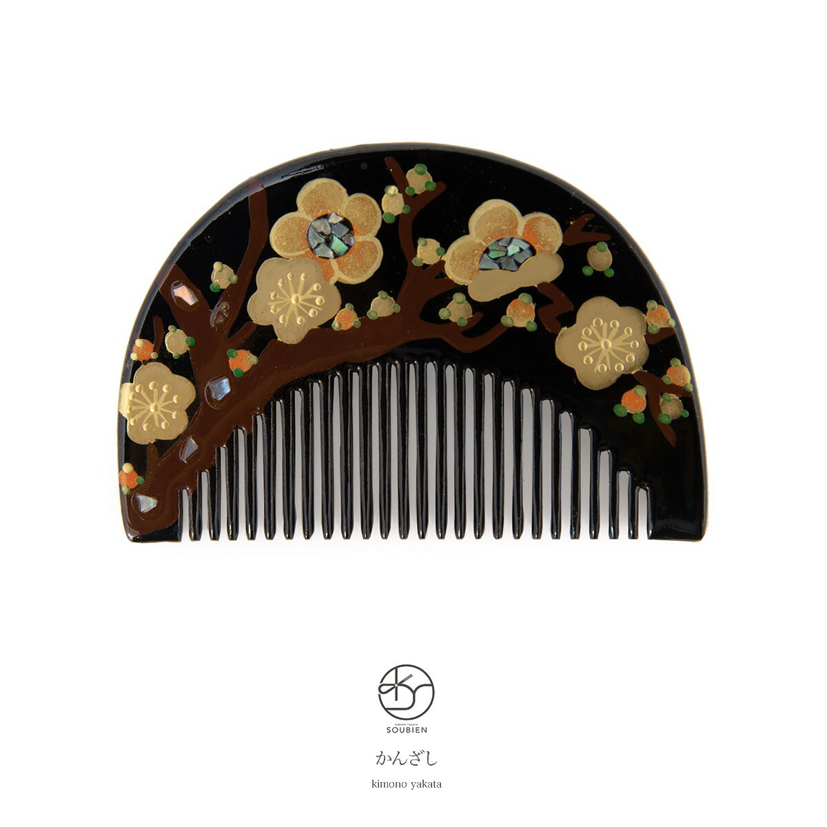 Soubien Kanzashi Front Comb Coming Of Age Ceremony Kimono Shichi