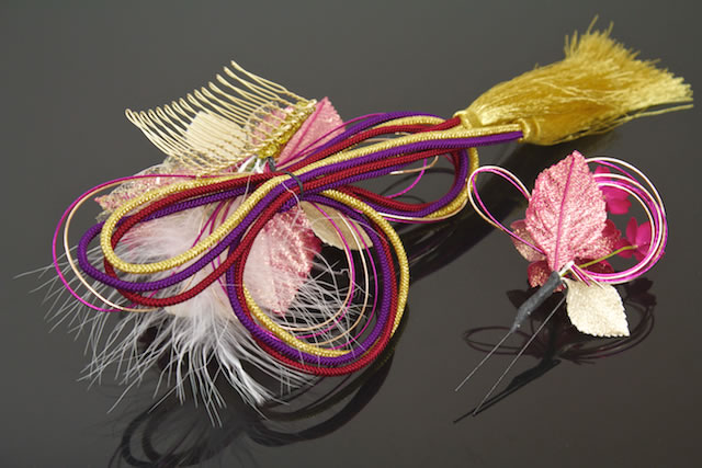 楽天市場 髪飾り 成人式 2個セット 卒業式 振袖 浴衣 花 フラワー ピンクマゼンタ 桜 レース 羽 水引 組紐 房飾り ヘアアクセサリー 和装 あす楽対応 きもの館 創美苑