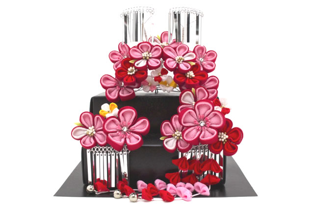 安い 4 23 28 クーポンで最大1000円off 髪飾り 七五三 7歳 つまみ細工 簪 3点セット ピンク 赤 梅 花 ラインストーン 女の子 勝山 かんざし 髪留め ヘアアクセサリー 和装 あす楽対応 きもの館 創美苑 即納 最大半額 Neostudio Ge