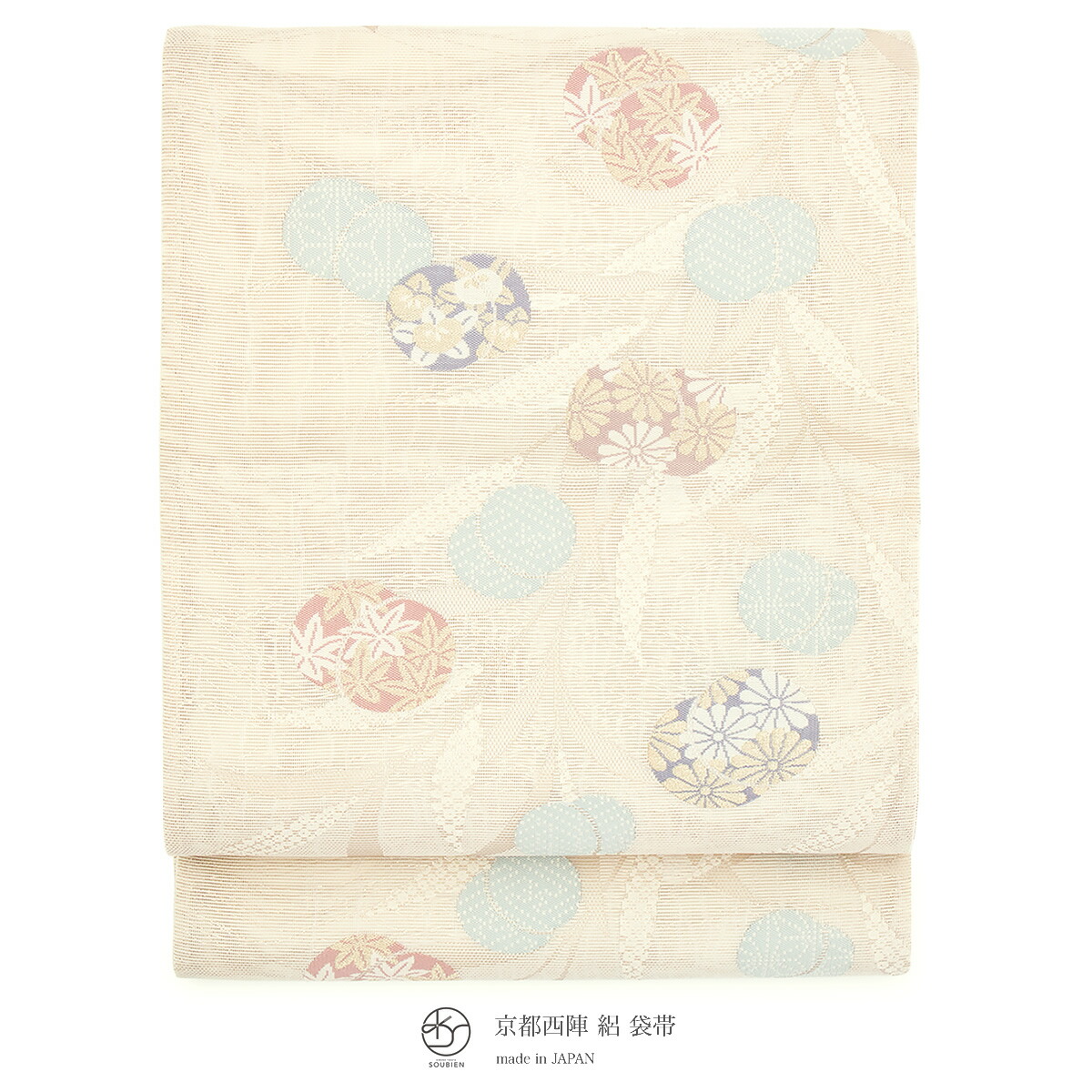 【未仕立て】袋帯 姫野織物 薄茶色 ベージュ 流水 短冊 雪輪 青海波 立波 絽 京都西陣織 555 六通柄 夏向き フォーマルカジュアル 日本製 楽天市場】【50%OFF☆Fashion THE SALE】【未仕立て】袋帯 姫野織物